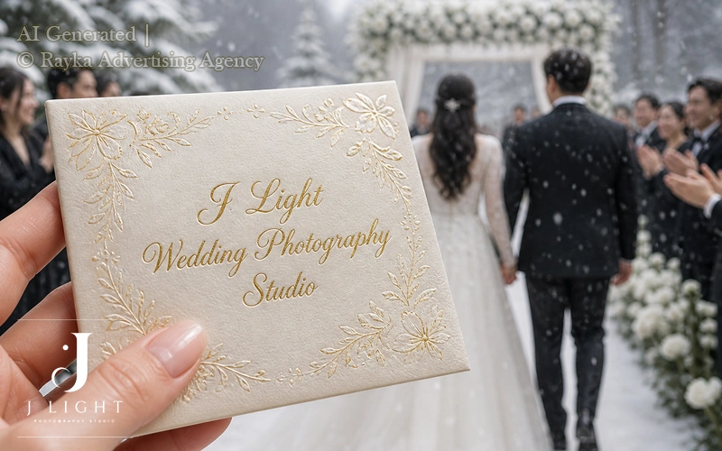 J Light Studio winter wedding photography