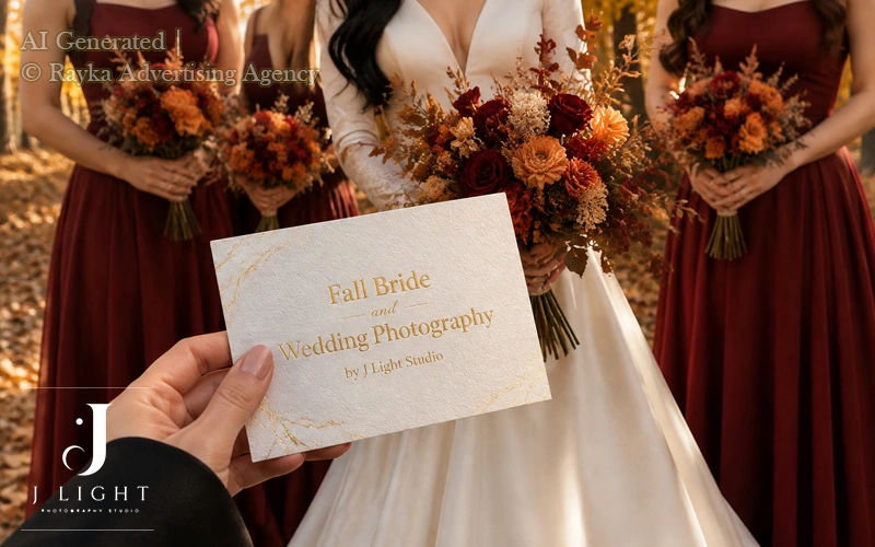 Plan your Fall bride portrait or Wedding Photography and Videography from J Light Studio