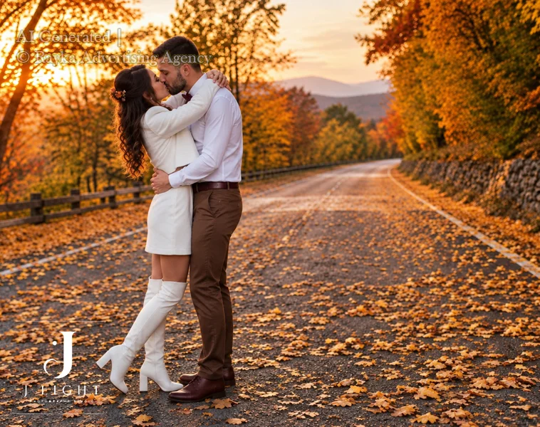 Orange Fall Ottawa; The last chance for pre-wedding photography and engagement portrait
