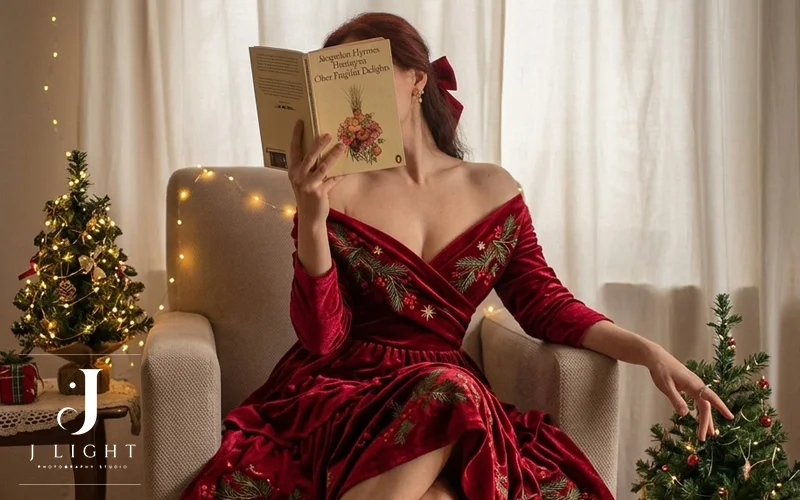 Christmas Boudoir Photography Styles and poses