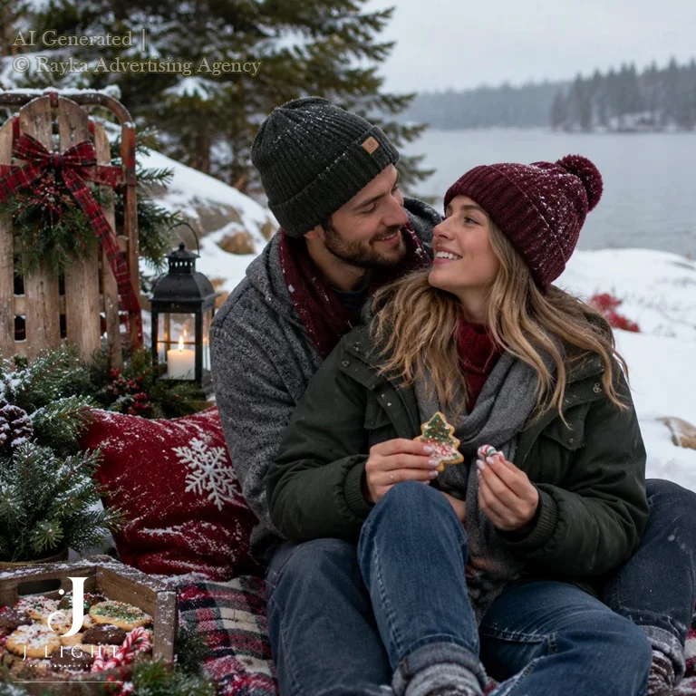 Outdoor Christmas photography