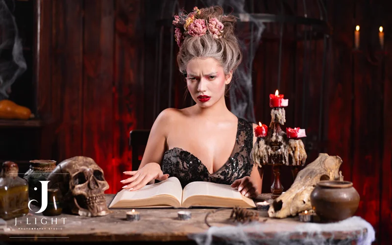 Haunted House Portrait for Halloween Photography